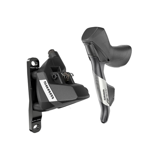 SRAM Apex AXS eTap Shift/Brake Lever Hydraulic Disc Brake Caliper - Left/Front 12-Speed Flat Mount 20mm Offset BLK D1