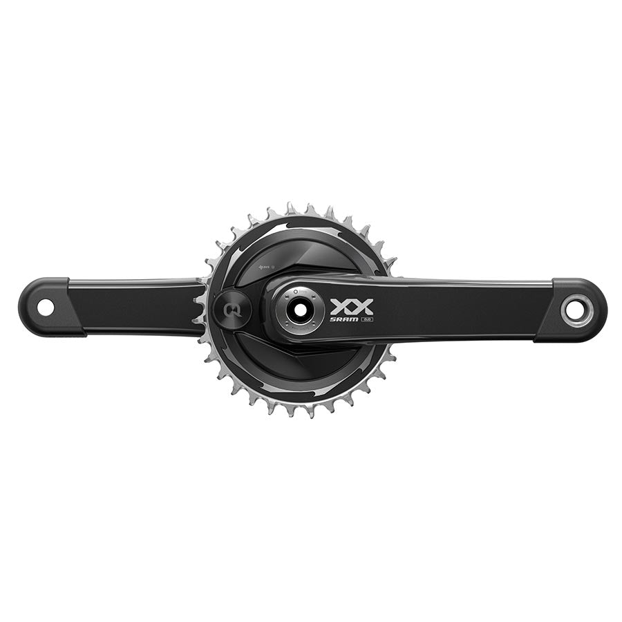 SRAM XX Eagle T-Type AXS Power Meter Wide Crankset - 175mm 12-Spd 32t Chainring DM Thread Mount PM Spider DUB Spindle Interface Blk