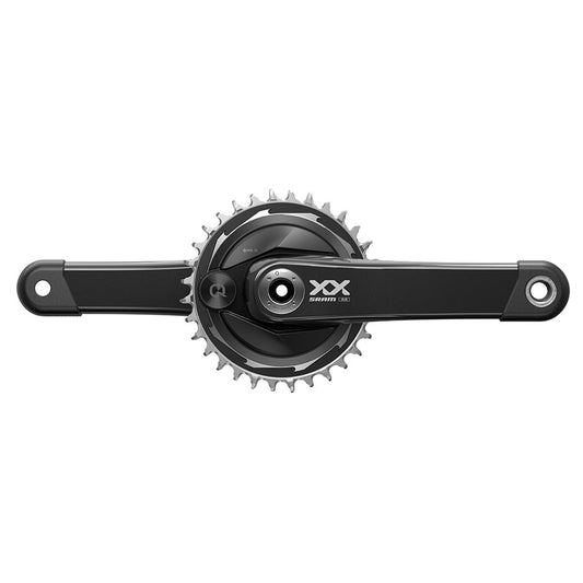 SRAM XX Eagle T-Type AXS Power Meter Wide Crankset - 175mm 12-Spd 32t Chainring DM Thread Mount PM Spider DUB Spindle Interface Blk