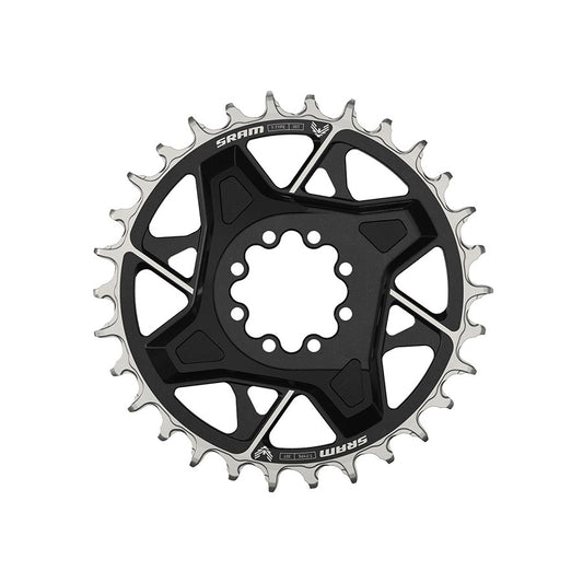 SRAM X0 Eagle T-Type Direct Mount Chainring - 30t 12-Speed 8-Bolt Direct Mount 3mm Offset Aluminum BLK D1