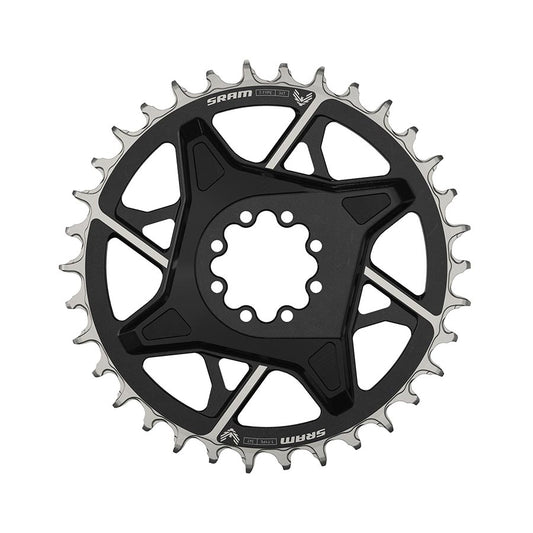 SRAM X0 Eagle T-Type Direct Mount Chainring - 34t 12-Speed 8-Bolt Direct Mount 3mm Offset Aluminum BLK D1