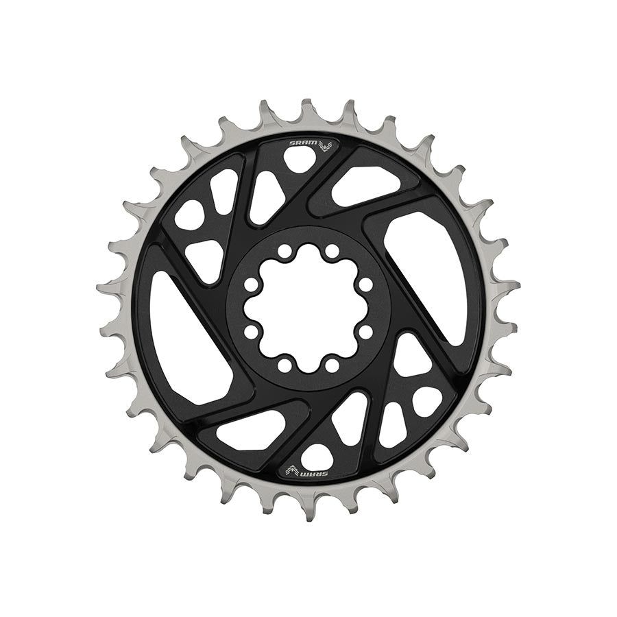 SRAM XX Eagle T-Type Direct Mount Chainring - 30t 12-Speed 8-Bolt Direct Mount 3mm Offset Aluminum BLK D1