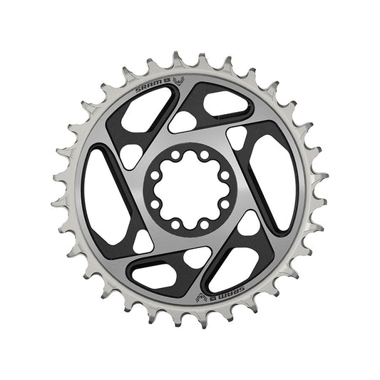 SRAM XX SL Eagle T-Type Direct Mount Chainring - 32t 12-Speed 8-Bolt Direct Mount 0mm Offset Aluminum BLK/Silver D1