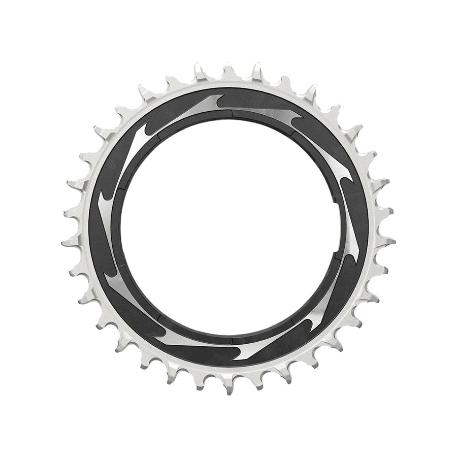 SRAM XX SL Eagle T-Type Thread Mount Chainring - 34t 12-Speed Thread Mount  For XX SL PM Spider 0mm Offset Aluminum BLK/Silver