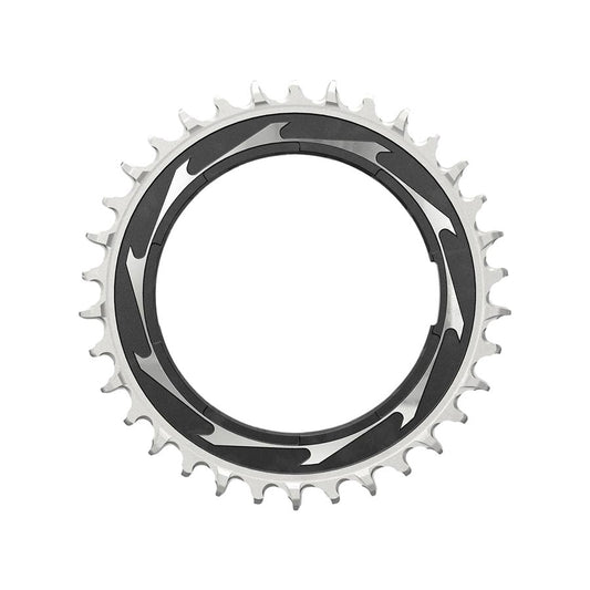 SRAM XX SL Eagle T-Type Thread Mount Chainring - 34t 12-Speed Thread Mount  For XX SL PM Spider 0mm Offset Aluminum BLK/Silver