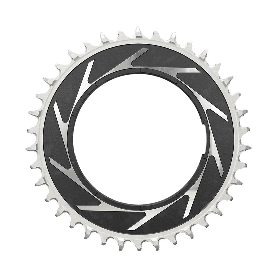 SRAM XX SL Eagle T-Type Thread Mount Chainring - 38t 12-Speed Thread Mount  For XX SL PM Spider 0mm Offset Aluminum BLK/Silver