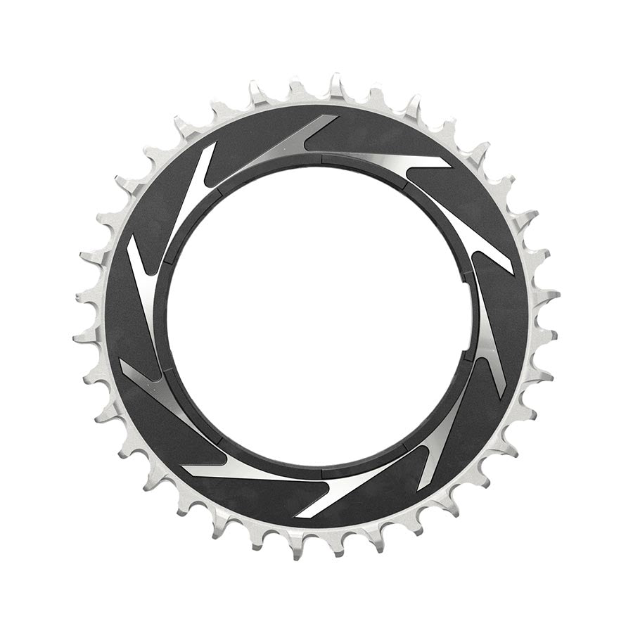 SRAM XX SL Eagle T-Type Thread Mount Chainring - 36t 12-Speed Thread Mount  For XX SL PM Spider 3mm Offset Aluminum BLK/Silver