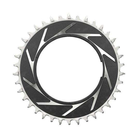 SRAM XX SL Eagle T-Type Thread Mount Chainring - 38t 12-Speed Thread Mount  For XX SL PM Spider 3mm Offset Aluminum BLK/Silver