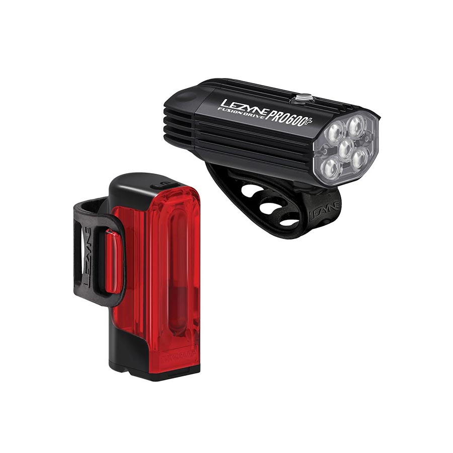 Lezyne Fusiondrive Pro 600/Strip Drive 300+ Headlight/Taillight Set