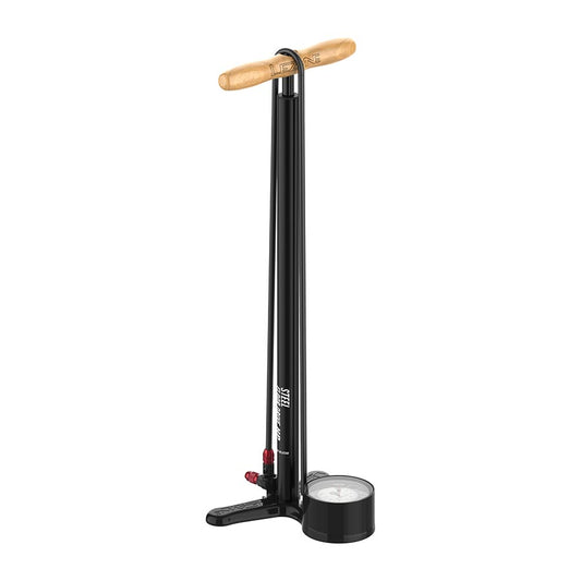 Lezyne Steel Floor Drive Floor Pump with 3.5" Gauge ABS Pro Head Flat Black