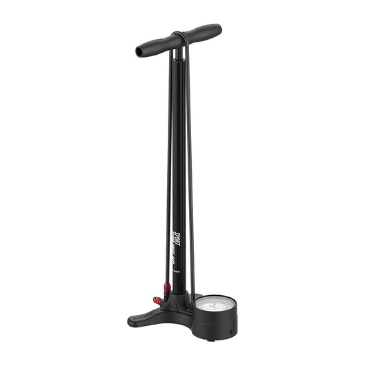 Lezyne Sport Floor Drive Floor Pump - 3.5" Gauge - ABS Pro Head 220psi Flat BLK