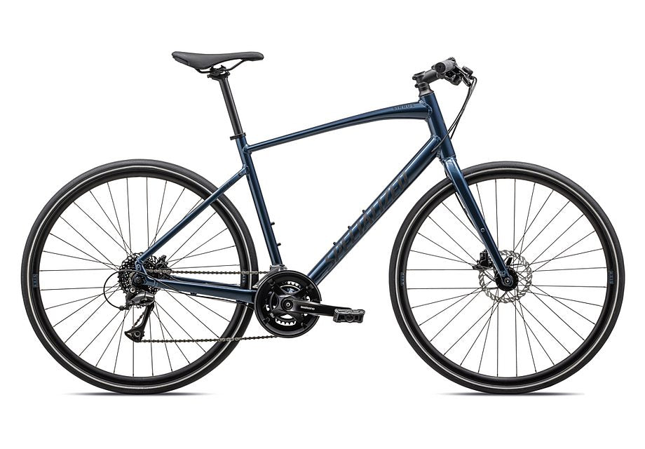 2023 Specialized sirrus 2.0 bike gloss mystic blue metallic / satin black reflective xxs