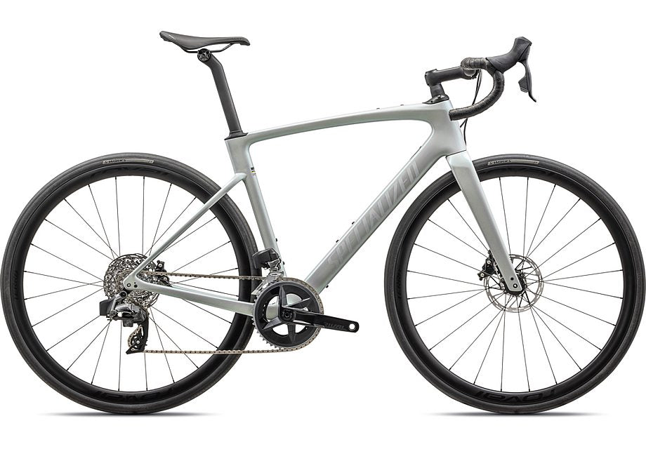 2025 Specialized roubaix expert bike gloss dove grey/chameleon lapis  44