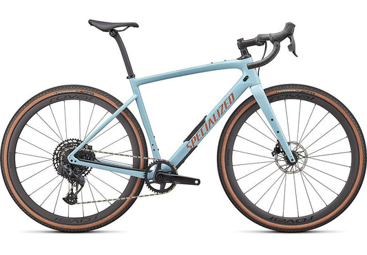 2024 Specialized diverge expert carbon bike gloss arctic blue/sand speckle/terra cotta 61