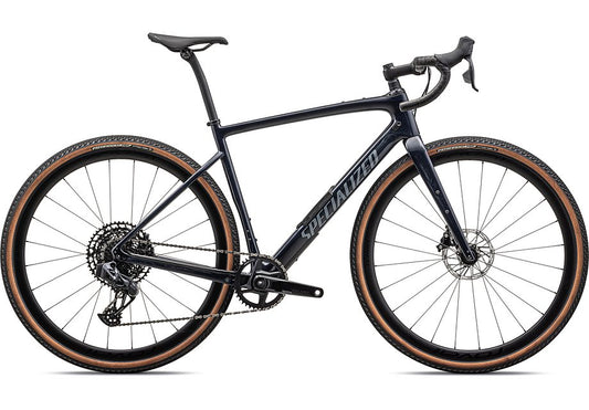 2024 Specialized diverge expert carbon bike gloss dark navy granite over carbon / pearl 56