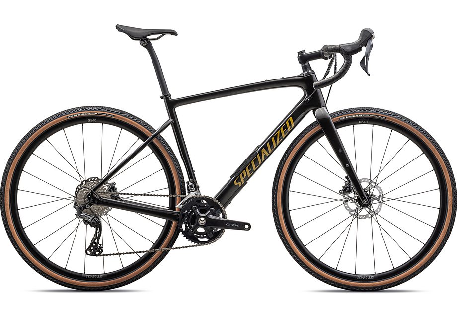 2023 Specialized diverge comp carbon bike gloss obsidian/harvest gold metallic 49