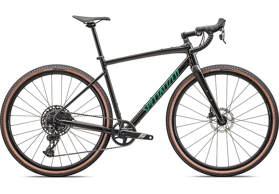 2024 Specialized diverge e5 comp bike gloss metallic obsidian / metallic pine green 49