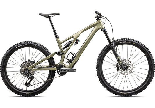 2024 Specialized Stumpjumper evo expert bike satin metallic spruce / dark moss green s1