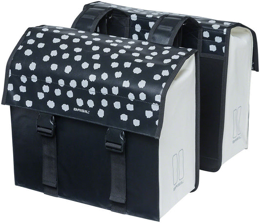 Basil Urban Load Double Pannier - 53L Black/Reflective White