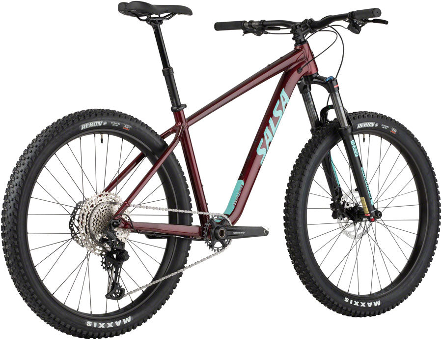 Salsa Rangefinder Deore 12 27.5+ Bike - 27.5" Aluminum Dark Red Small