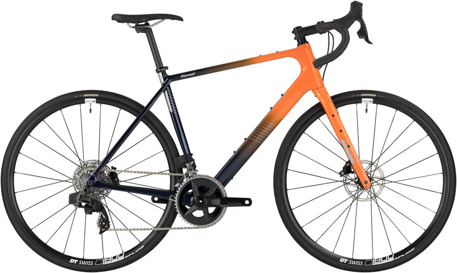 Salsa Warroad C Rival AXS Bike - 700c Carbon Orange / Purple Fade 56cm