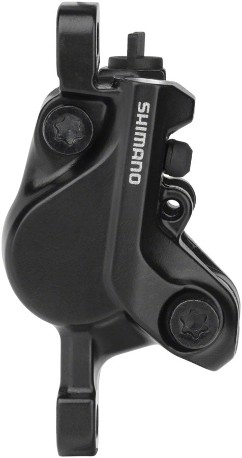 Shimano BR-MT500 Disc Brake Caliper - 2-piston Post Mount Resin Pads Front Rear BLK