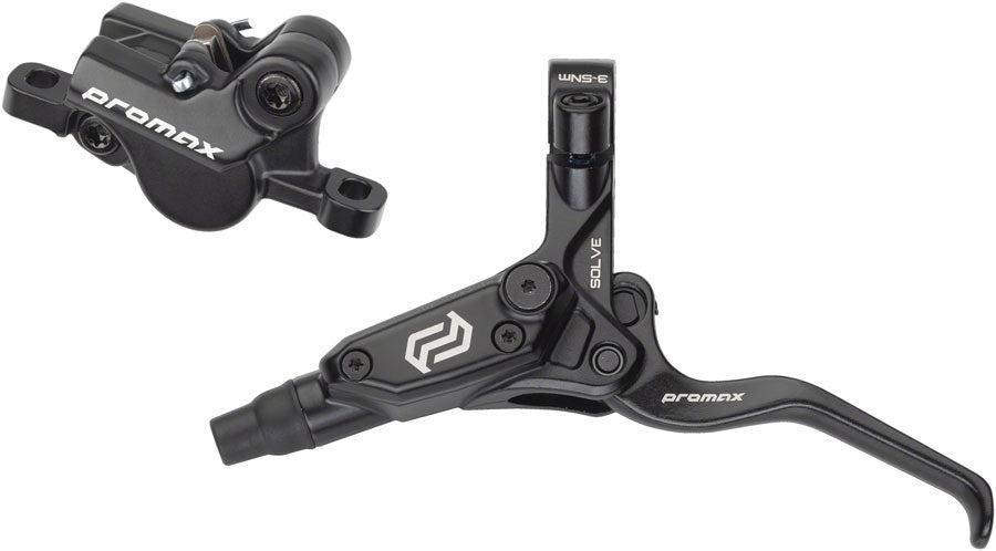 Promax Solve DSK-923 Disc Brake Lever Set - Front 2-Piston Hydraulic Post Mount BLK