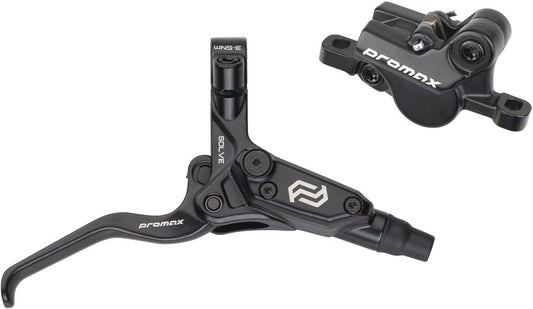 Promax Solve DSK-923 Disc Brake Lever Set - Rear 2-Piston Hydraulic Post Mount BLK