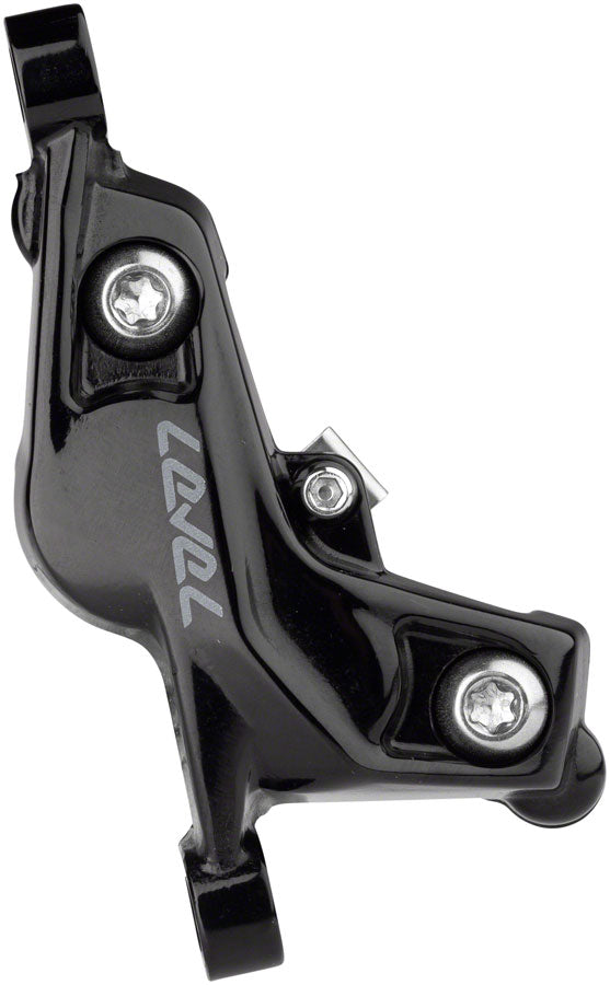 SRAM Level Silver Stealth Disc Brake Caliper Assembly - Front/Rear Post Mount 4-Piston BLK C1