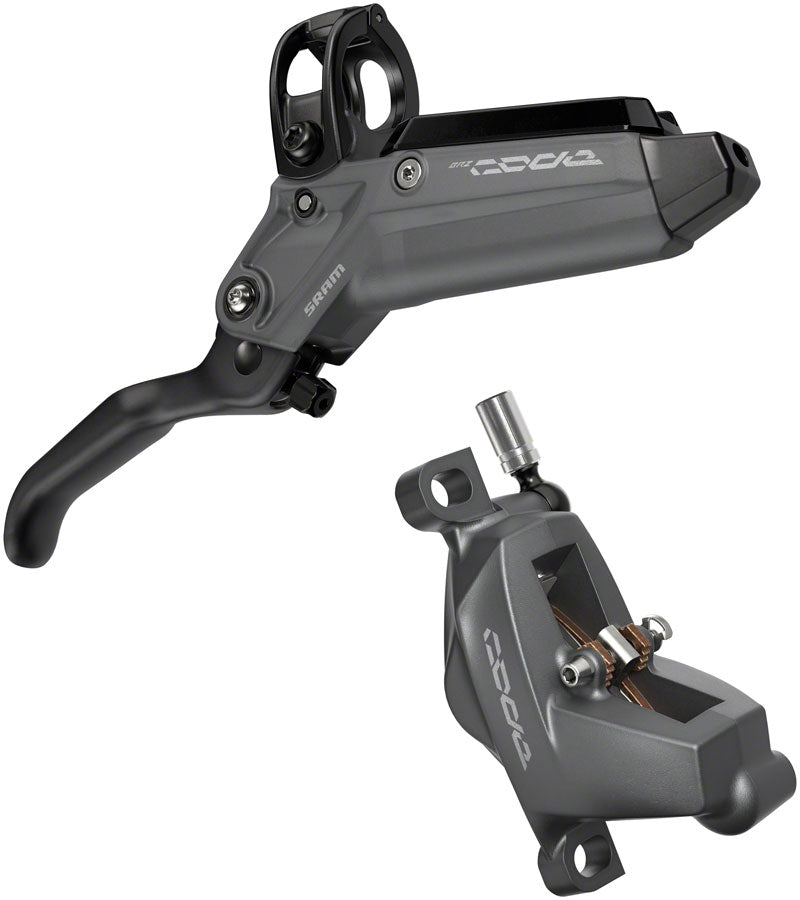 SRAM Code Bronze Stealth Disc Brake Lever - Front Post Mount 4-Piston Aluminum Lever SS Hardware Dark Polar C1