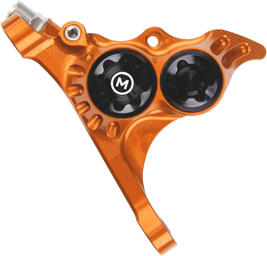 Hope RX4+ Disc Brake Caliper - Front Flat Mount Direct +20mm Mineral Oil Type Orange