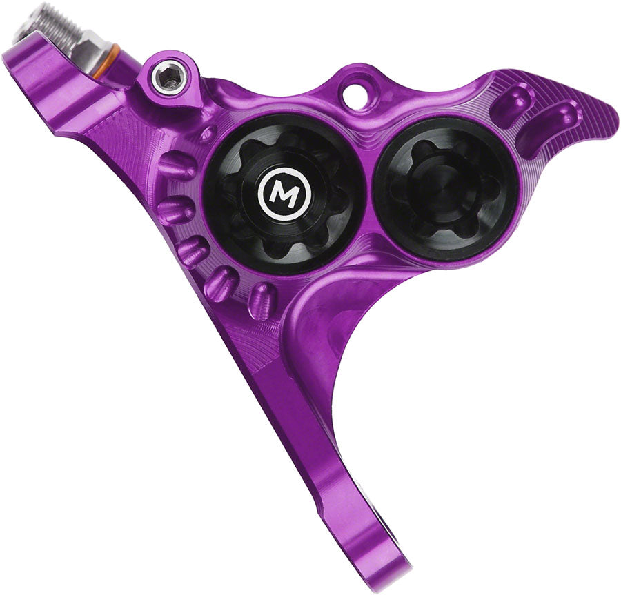 Hope RX4+ Disc Brake Caliper - Front Flat Mount Direct +20mm Mineral Oil Type Purple