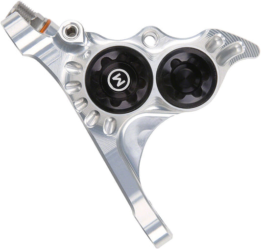 Hope RX4+ Disc Brake Caliper - Front Flat Mount Direct +20mm Mineral Oil Type Silver