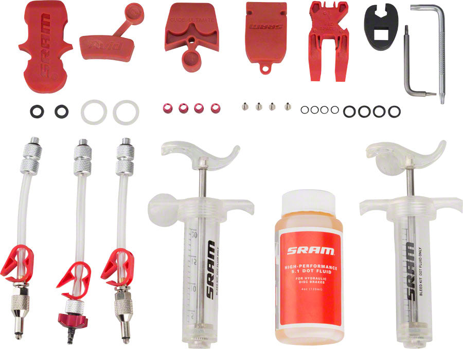 SRAM Pro Disc Brake Bleed Kit - For SRAM X0 XX Guide Level Code HydroR G2 DOT Fluid