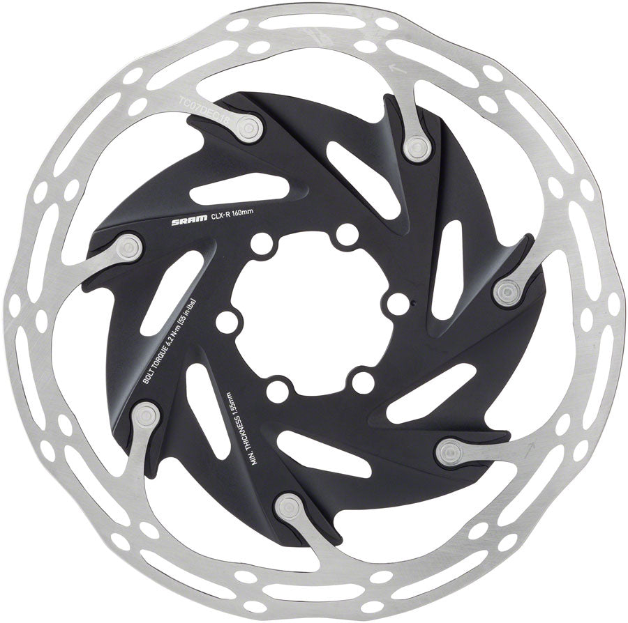 SRAM CenterLine XR Disc Brake Rotor - 140mm 6-Bolt Silver/Black