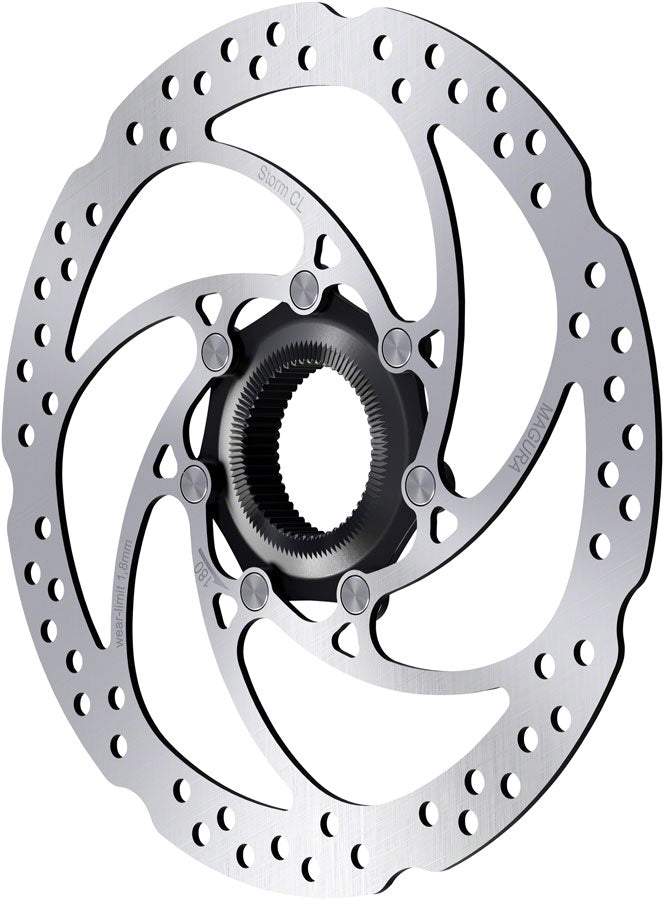 Magura Storm CL Disc Brake Rotor - 160mm Center Lock For Thru-Axle Hub Silver