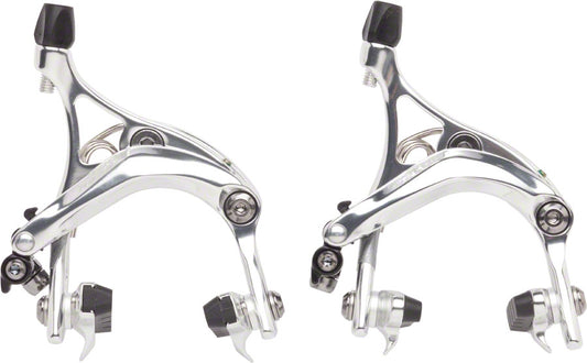 Tektro R539 Road Caliper Set Front & Rear Silver 47-57mm QR