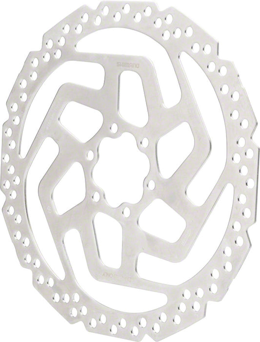 Shimano Tourney SM-RT26-MP Disc Brake Rotor - 180mm 6-Bolt Resin Pads Only Silver