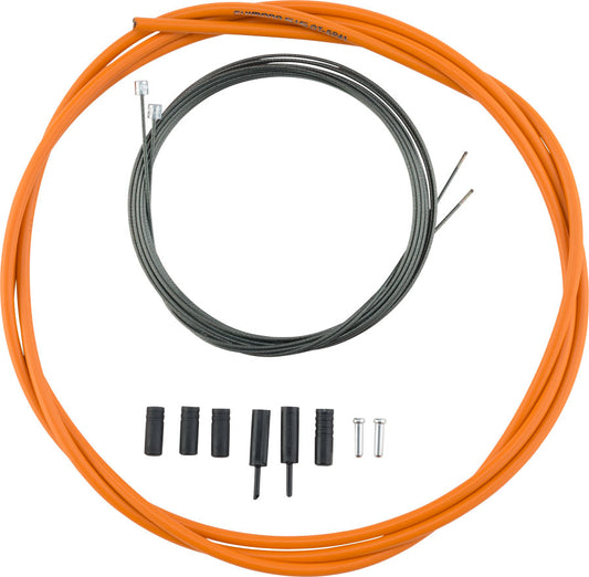 Shimano Road Optislick Derailleur Cable and Housing Set Orange