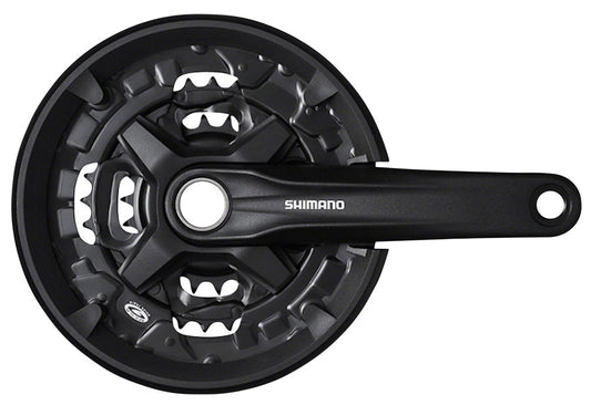 Shimano FC-MT210-3 Crankset - 170mm 9-Speed 40/30/22t Riveted 50mm Chainline BLK