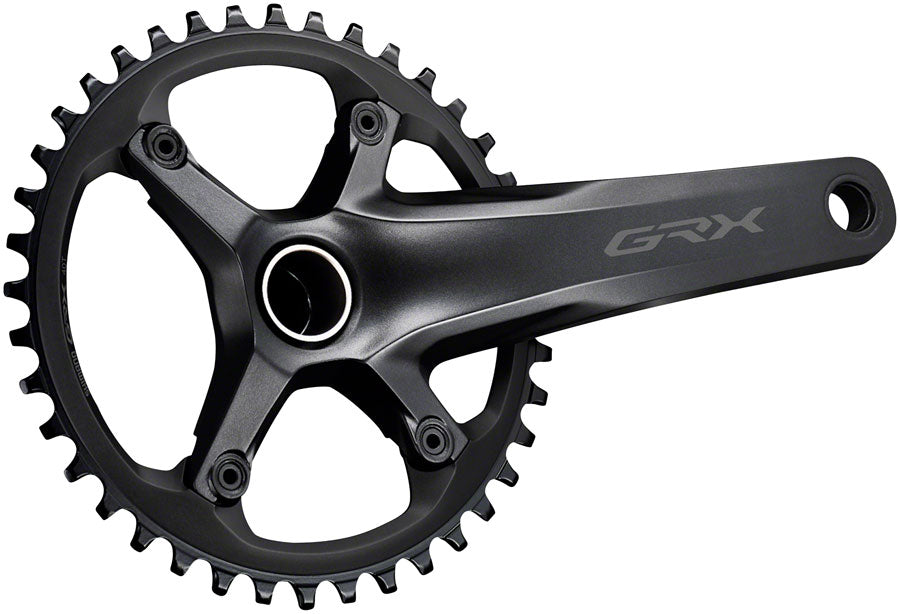 Shimano GRX FC-RX600-1 Crankset - 175mm 11-Speed 40t 110 BCD Hollowtech II Spindle Interface BLK