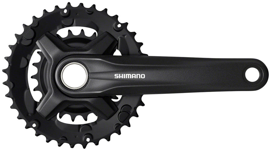 Shimano FC-MT210-2 Crankset - 170mm 9-Speed 36/22t Riveted 48.8mm Chainline BLK