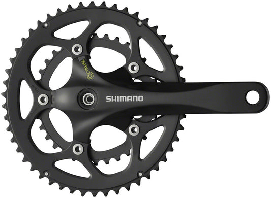 Shimano FC-R345-L Crankset - 175mm 9-Speed 50/34t 5-bolt / 110 BCD Octalink V2 Spindle Interface BLK