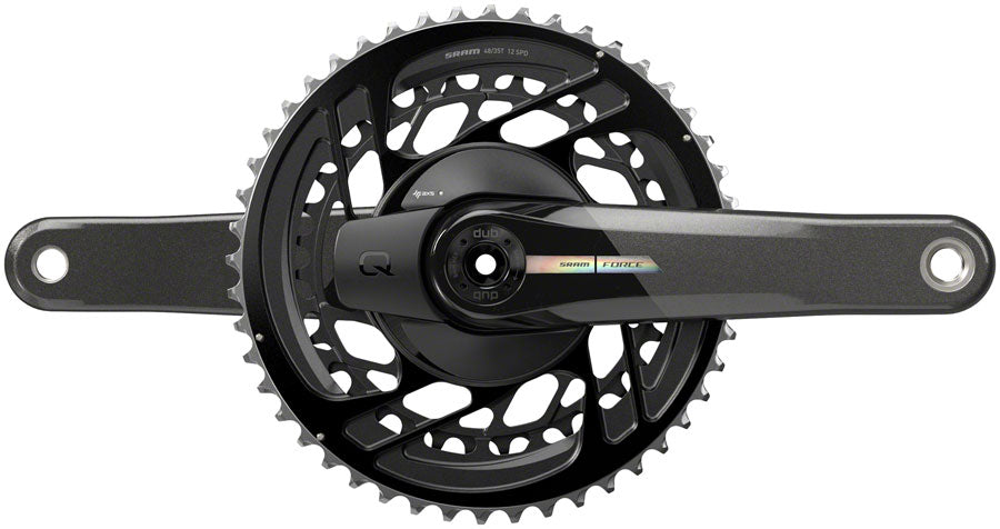 SRAM Force AXS Power Meter Crankset - 165mm 2x 12-Speed 48/35t Direct Mount DUB Spindle Interface Iridescent Gray D2