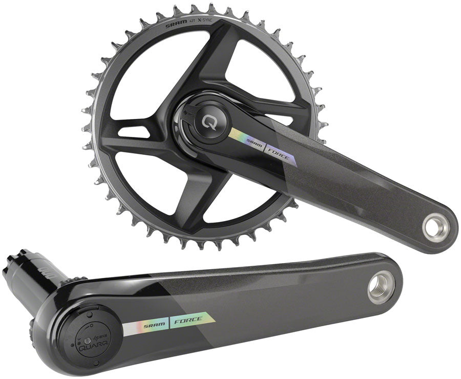 SRAM Force 1 AXS Wide Power Meter Crankset - 165mm 12-Speed 40t Direct Mount DUB Spindle Interface Iridescent Gray D2