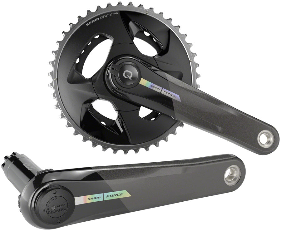 SRAM Force AXS Wide Power Meter Crankset - 165mm 2x 12-Speed 43/30t 94 BCD DUB Spindle Interface Iridescent Gray D2