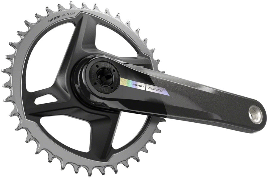 SRAM Force 1 Wide Crankset - 165mm 12-Speed 40t Direct Mount DUB Spindle Interface Iridescent Gray D2