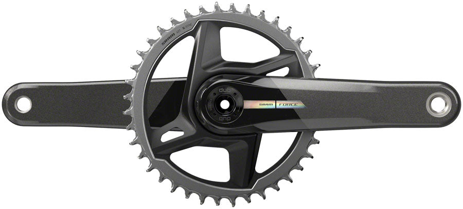 SRAM Force 1 Wide Crankset - 172.5mm 12-Speed 40t Direct Mount DUB Spindle Interface Iridescent Gray D2