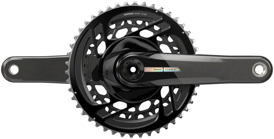 SRAM Force Crankset - 165mm 2x 12-Speed 46/33t Direct Mount DUB Spindle Interface Iridescent Gray D2