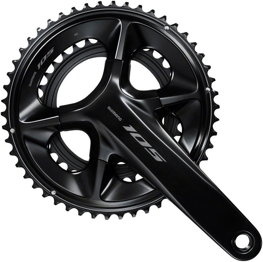 Shimano 105 FC-R7100 Crankset - 172.5mm 12-Speed 52/36t 110 Asymmetric BCD Hollowtech II Spindle Interface BLK